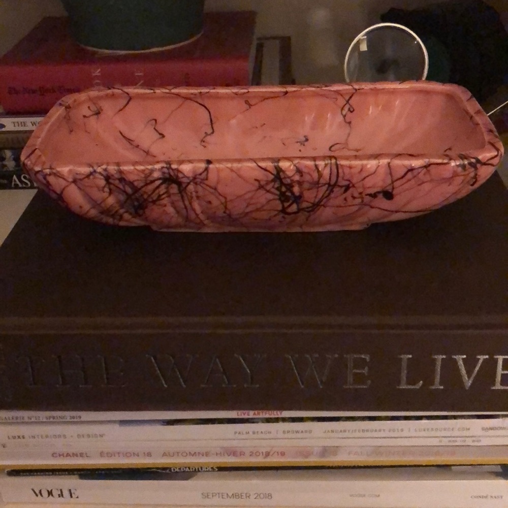 Mid century 50’s pink dish